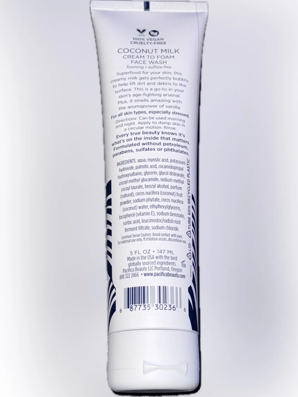 Pacifica Coconut Milk Cream to Foam Face Wash